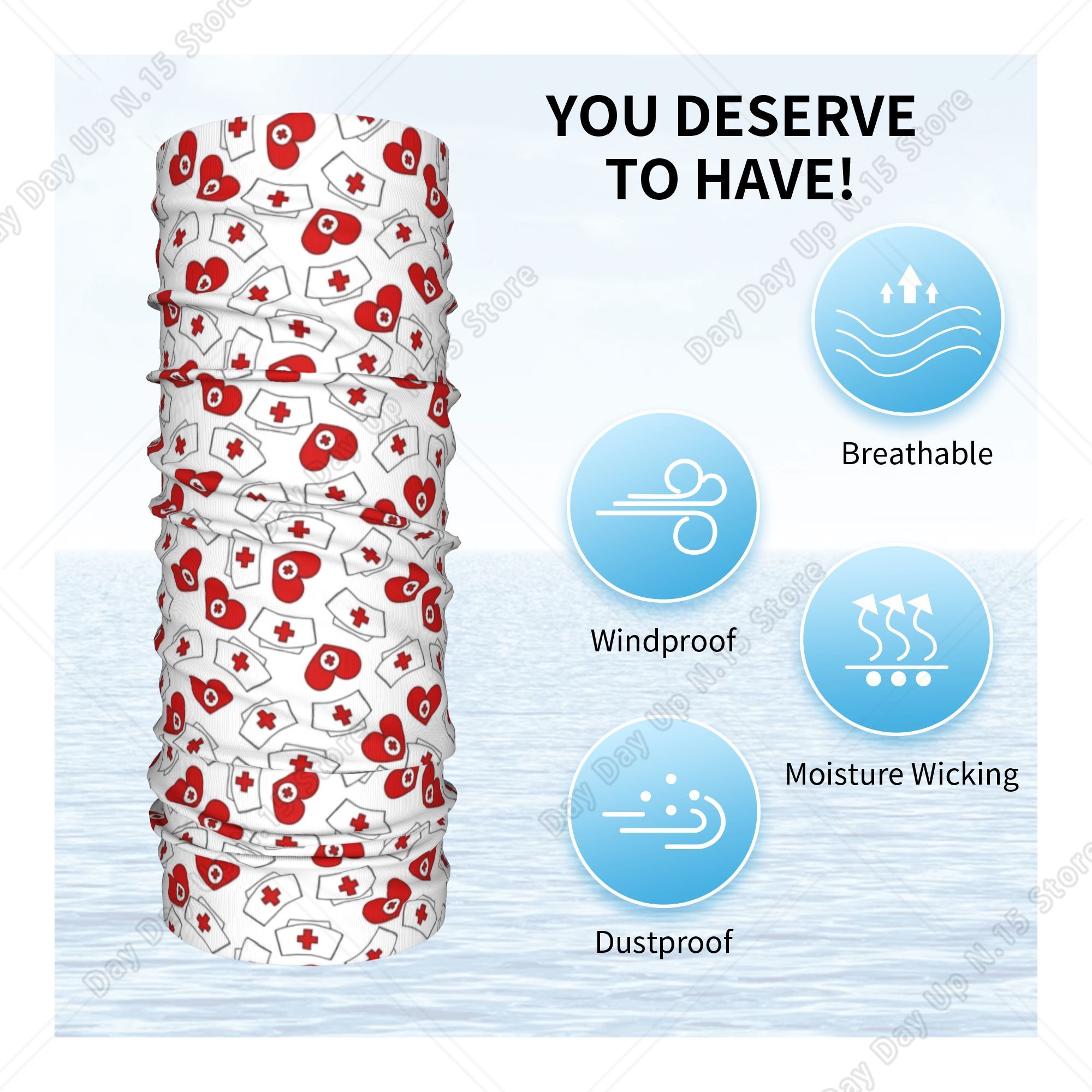 Scaldacollo con Motivo a Cuore - Neck Gaiter Face Cover recensione e prezzo